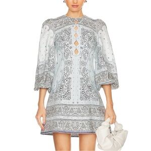 Zimmerman Keyhole Matchmaker Bandana Mini Dress
